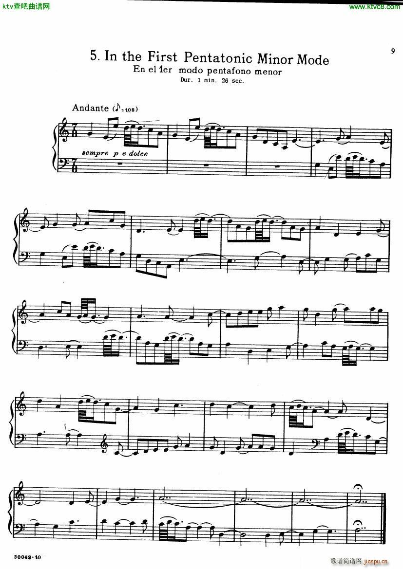 ginastera preludios americanos(钢琴谱)8