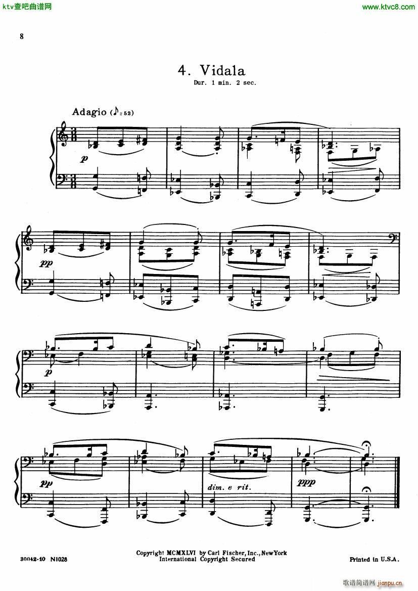 ginastera preludios americanos(钢琴谱)7