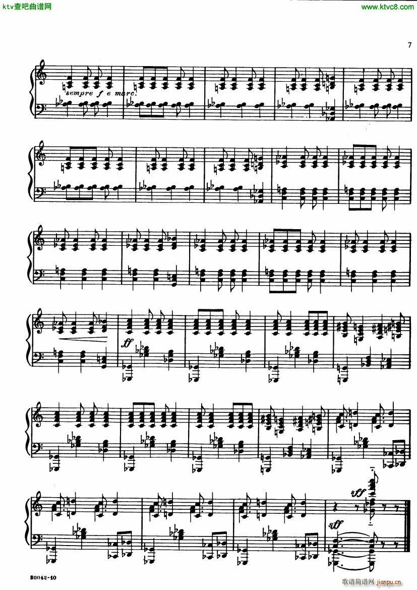 ginastera preludios americanos(钢琴谱)6