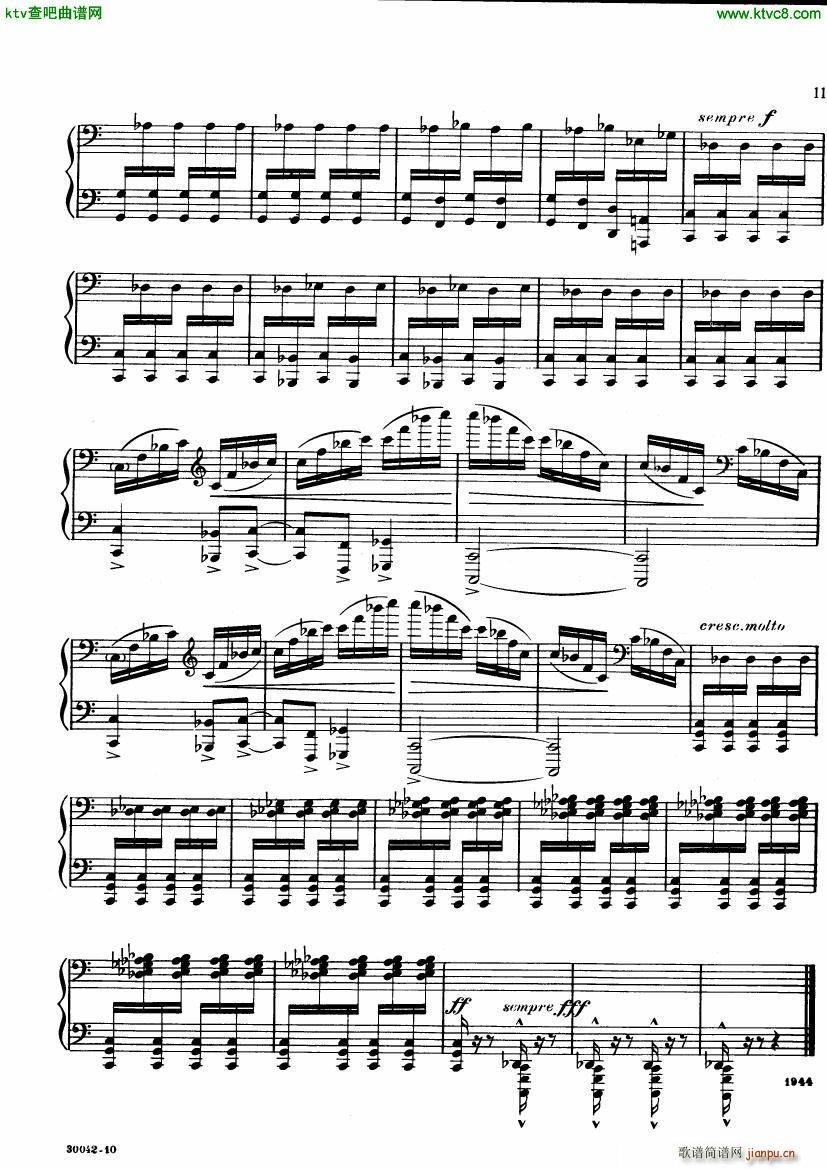 ginastera preludios americanos(钢琴谱)10