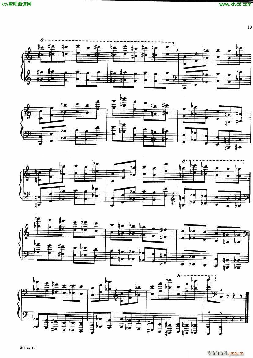 ginastera preludios americanos(钢琴谱)12