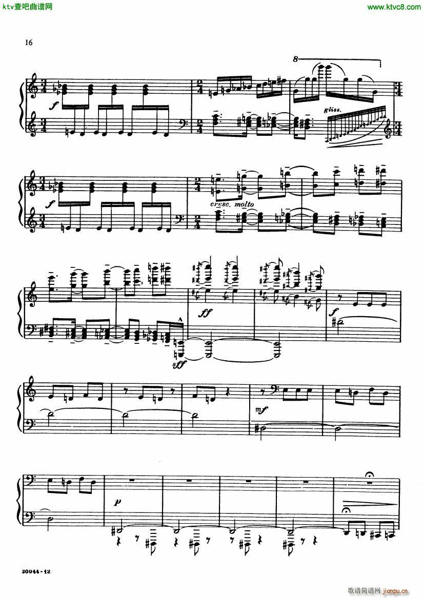 ginastera preludios americanos(钢琴谱)15