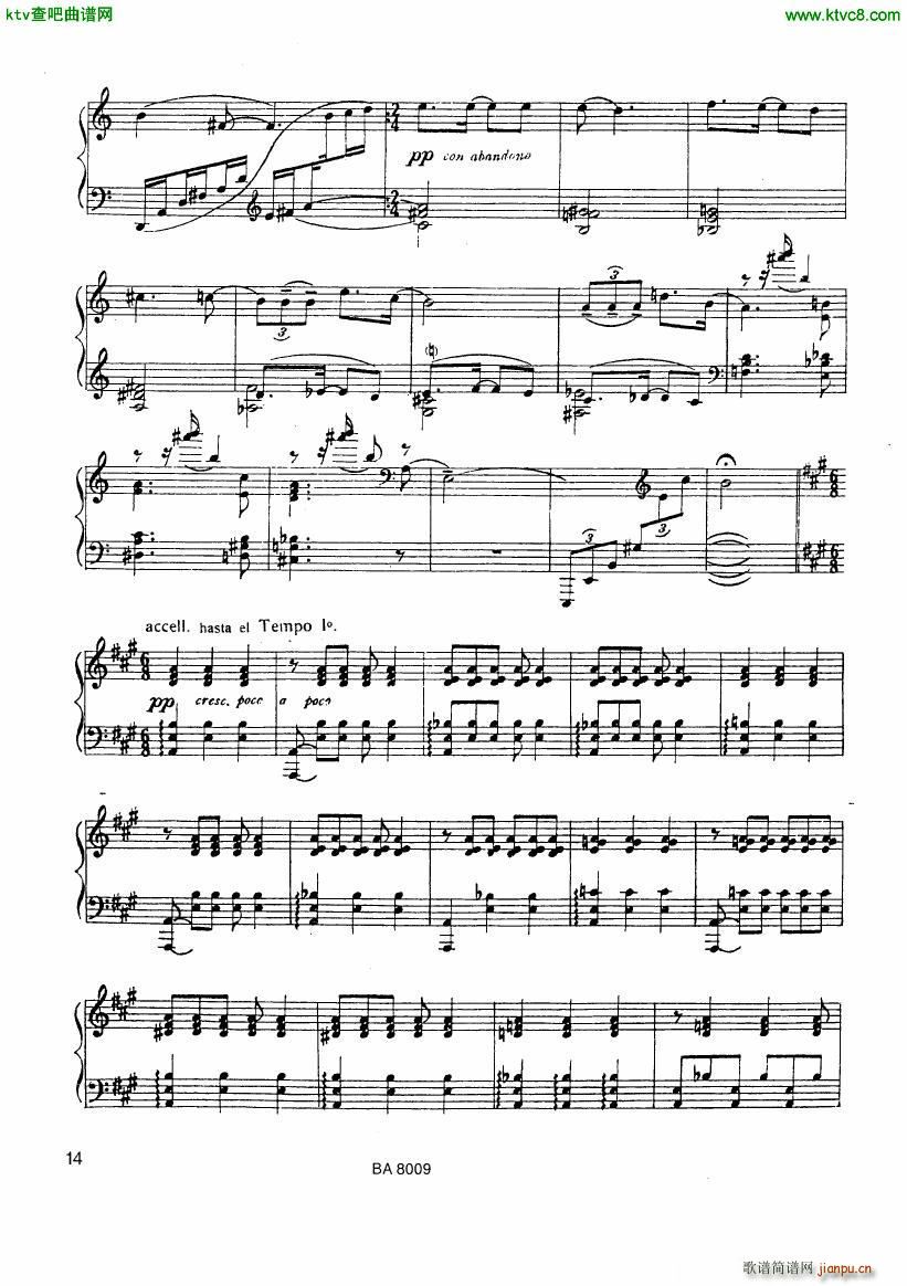 Ginastera Tres Piezas 3 Criolla(钢琴谱)5