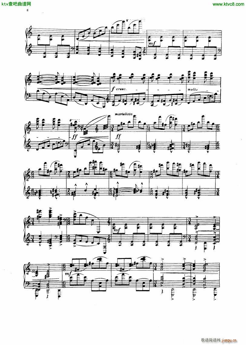 Ginastera Suite de Danzas Criollas(钢琴谱)8