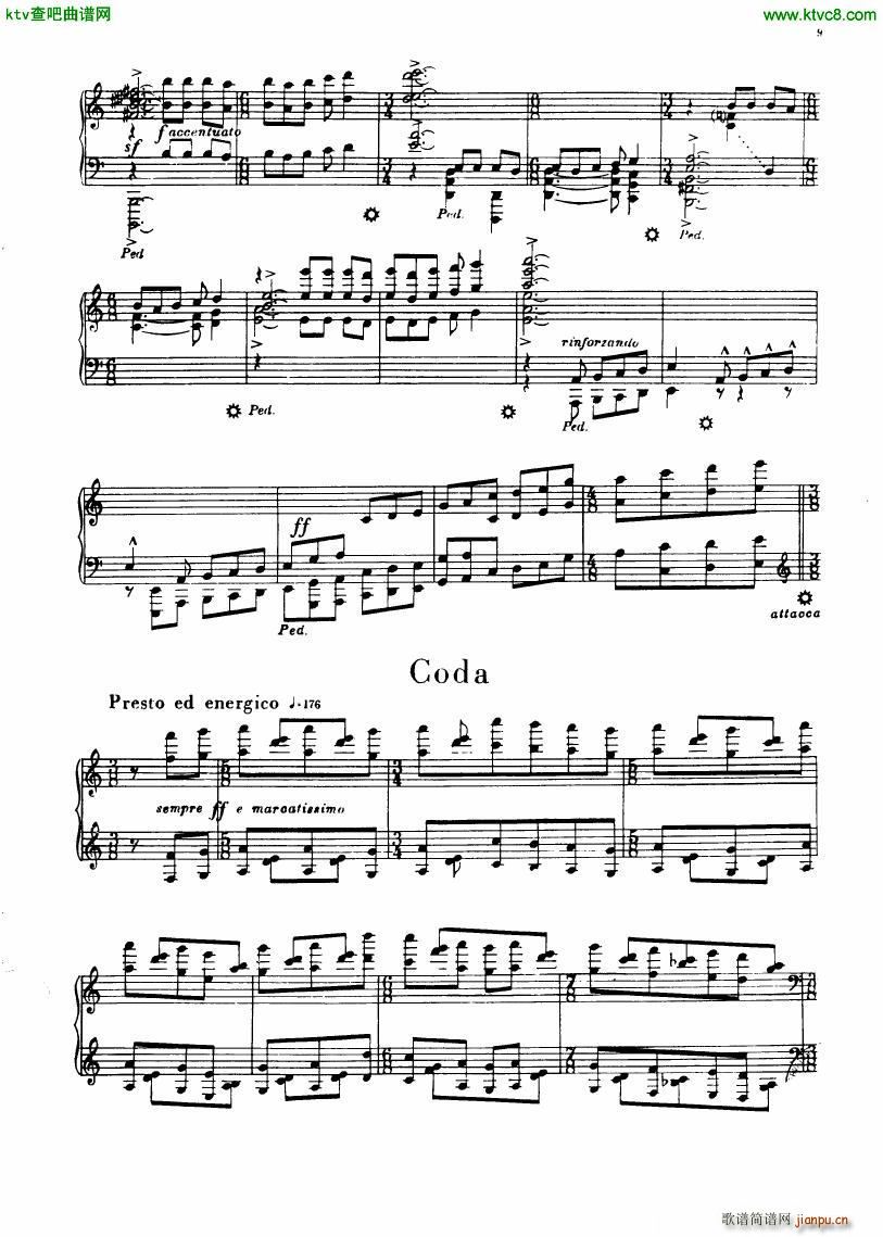 Ginastera Suite de Danzas Criollas(钢琴谱)9