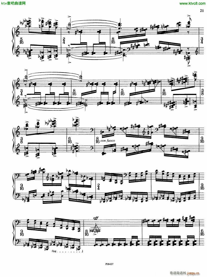 Ginastera op 53 Sonata No 2(钢琴谱)21