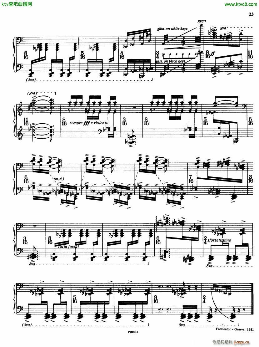 Ginastera op 53 Sonata No 2(钢琴谱)23