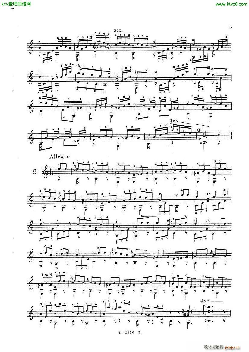 Mauro Giuliani Le Papillon op 50(钢琴谱)3