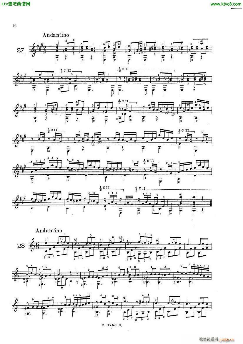 Mauro Giuliani Le Papillon op 50(钢琴谱)14