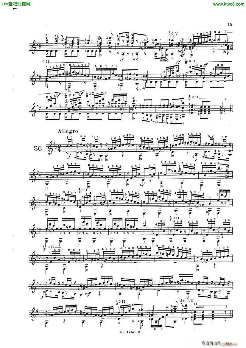 Mauro Giuliani Le Papillon op 50(钢琴谱)13