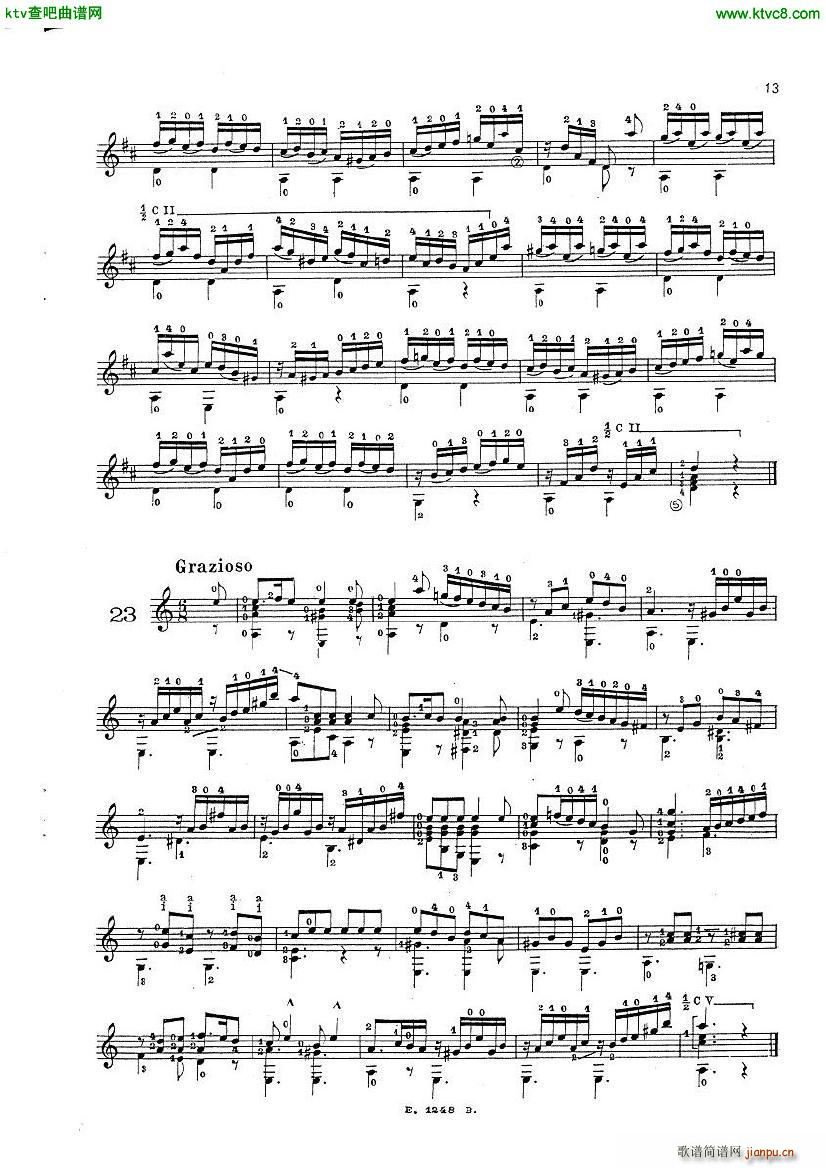 Mauro Giuliani Le Papillon op 50(钢琴谱)11