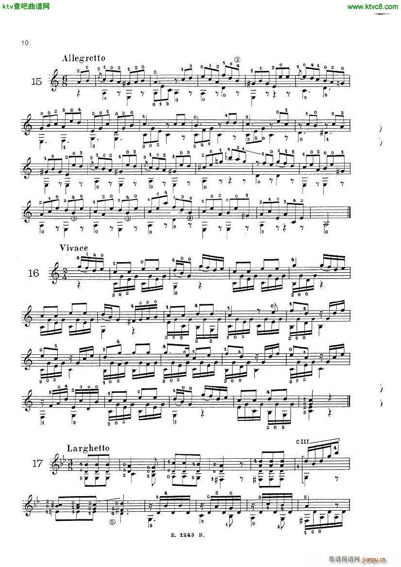 Mauro Giuliani Le Papillon op 50(钢琴谱)8