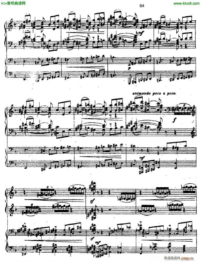 Glazunov Piano Concerto No 1 二(钢琴谱)13