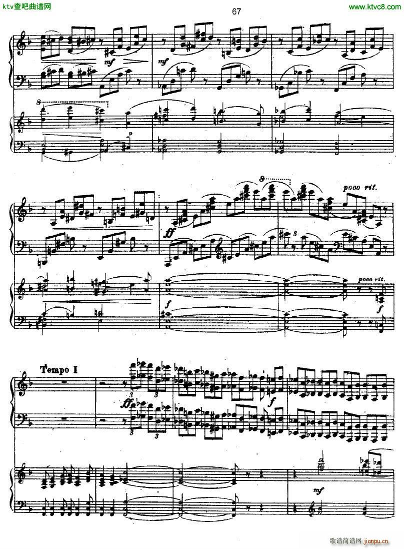 Glazunov Piano Concerto No 1 二(钢琴谱)16