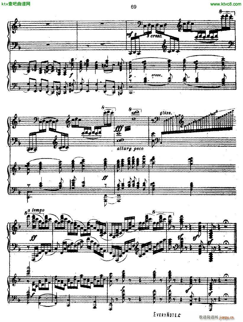 Glazunov Piano Concerto No 1 二(钢琴谱)18