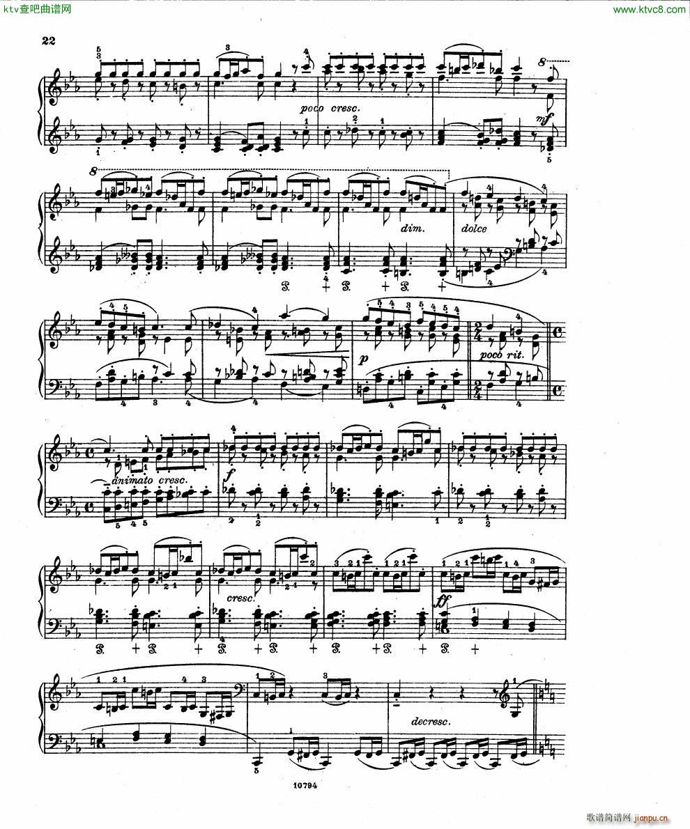 Fuchs Robert Improvisation pour clavier op 11(钢琴谱)20