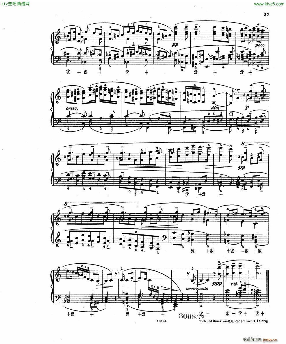 Fuchs Robert Improvisation pour clavier op 11(钢琴谱)25