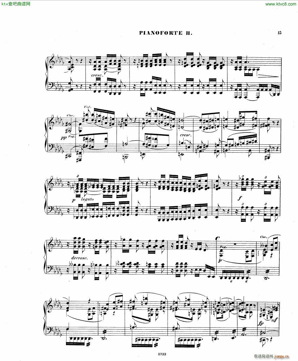 Fuchs Piano concerto Op 27 II(钢琴谱)14