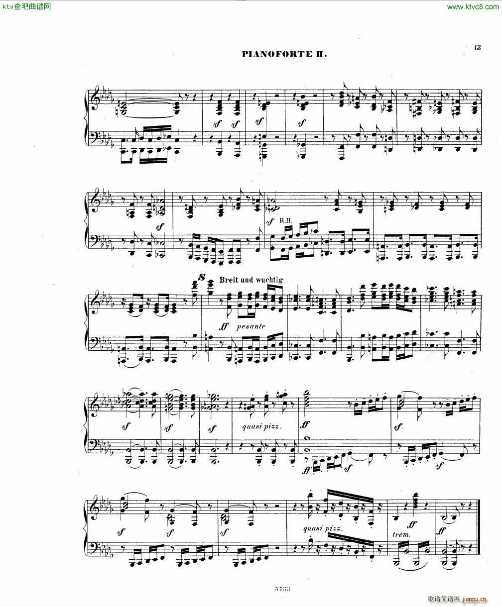 Fuchs Piano concerto Op 27 II(钢琴谱)12