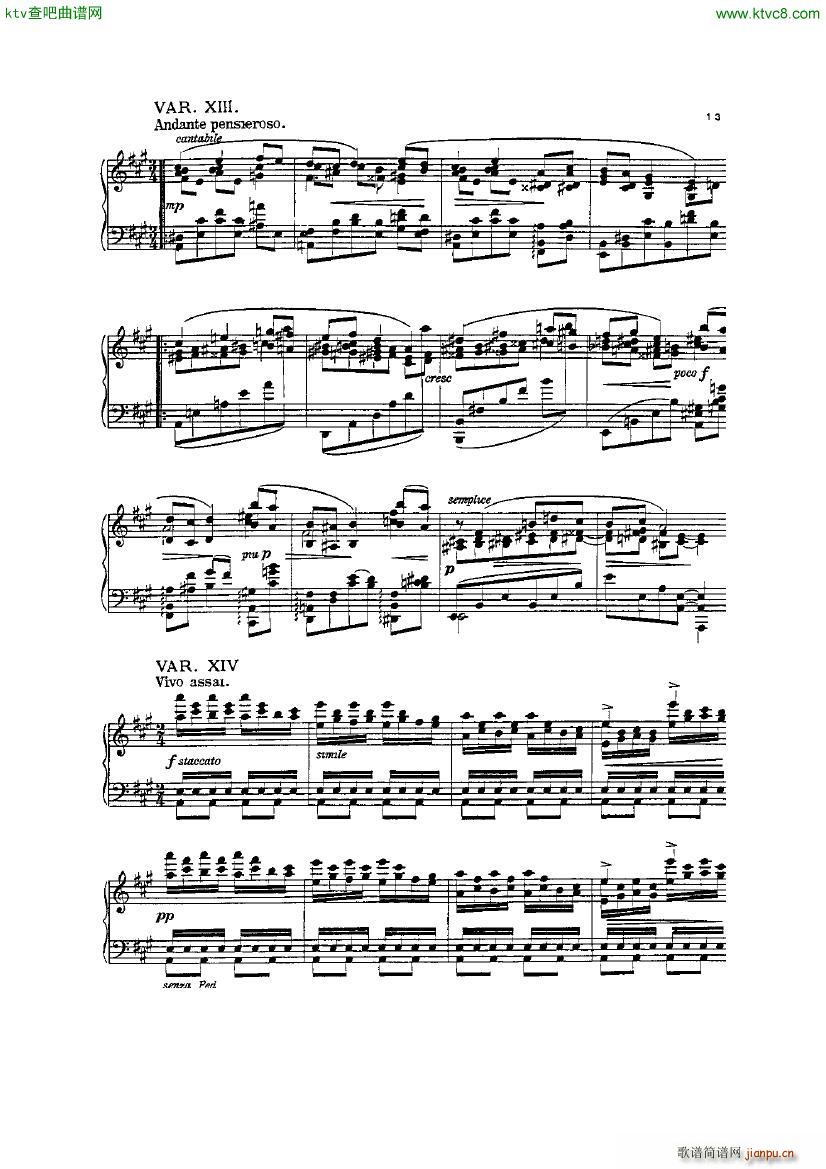 Friedman op 47b Paganini Studien(钢琴谱)11