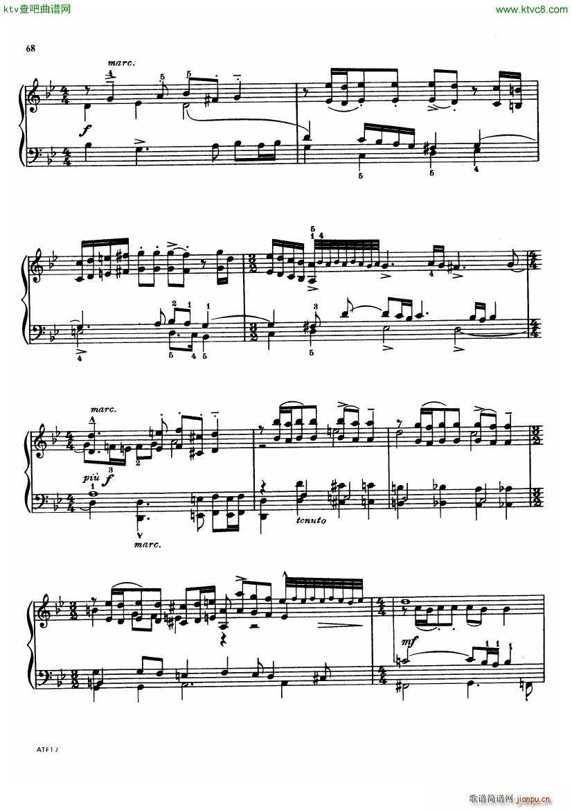 Frescobaldi Arr Bartok Fuga In G Piano Solo(钢琴谱)3