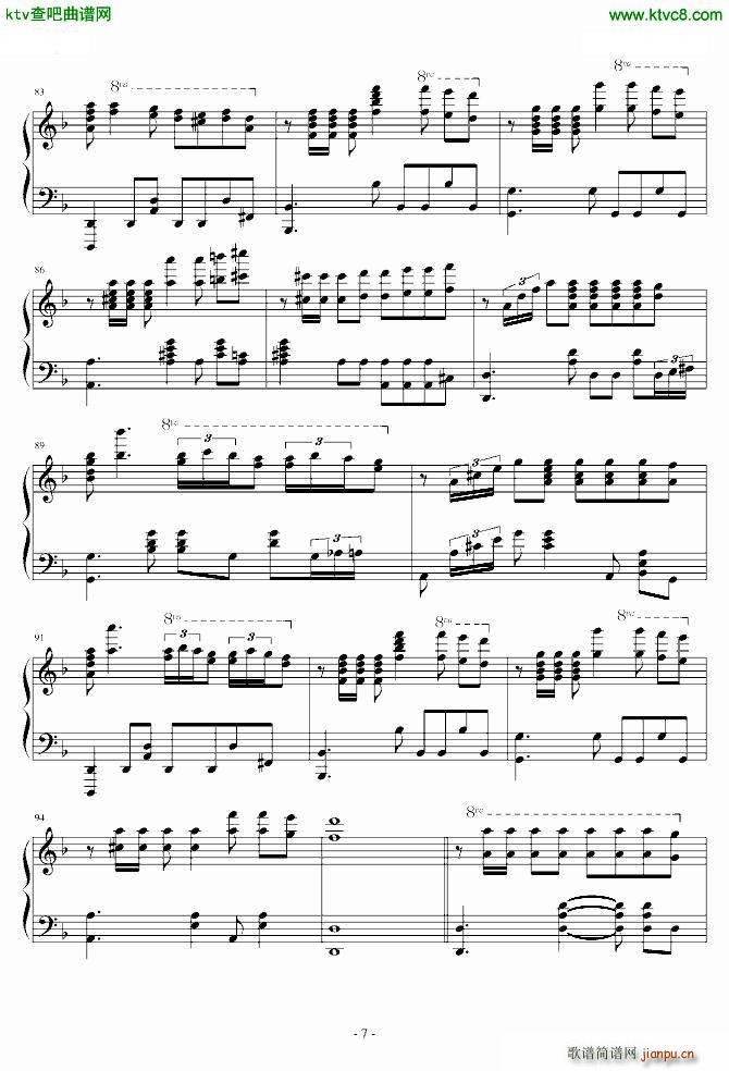 Tango In Ebony(钢琴谱)7