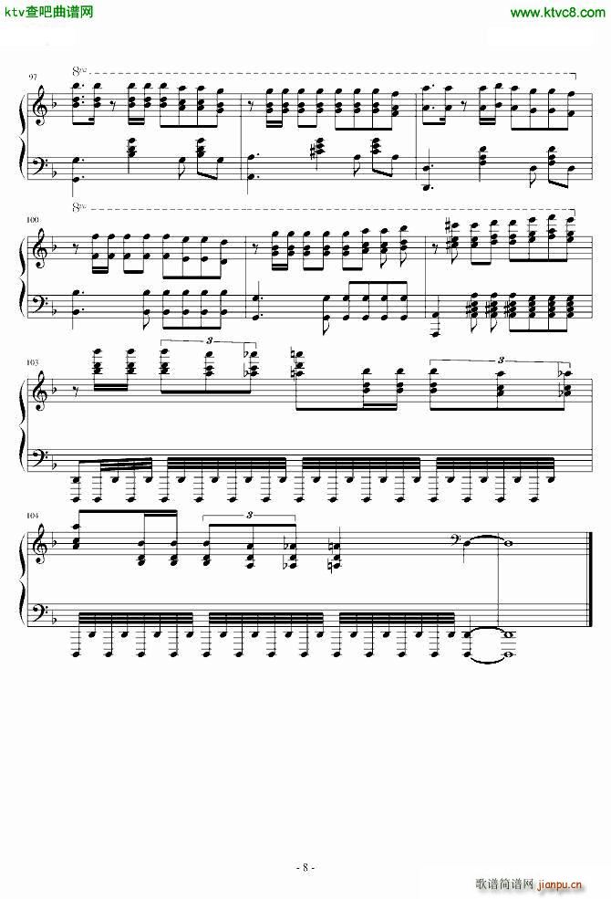 Tango In Ebony(钢琴谱)8