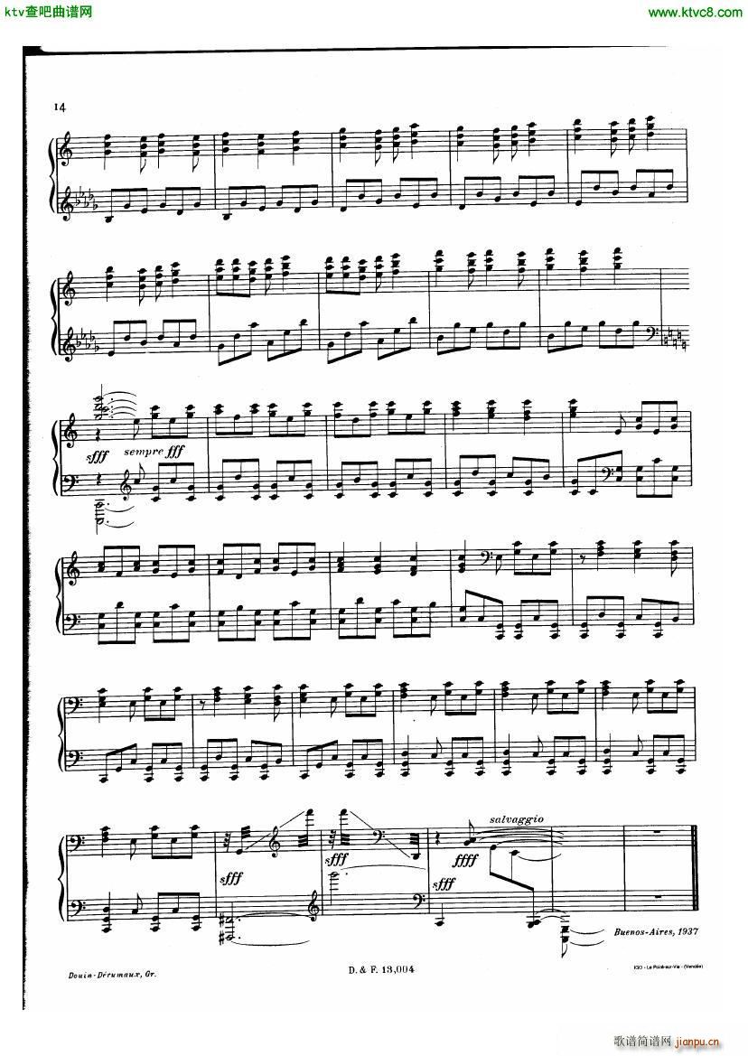 GinasteraDanzArgentinas(钢琴谱)14