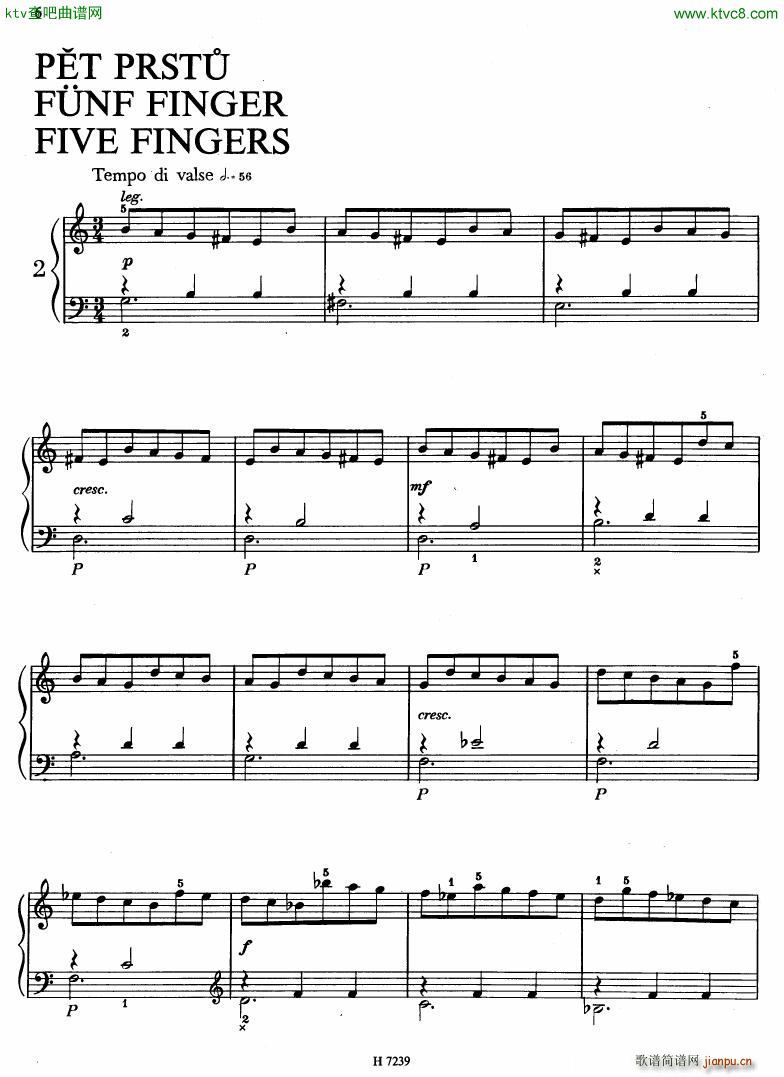 Hurnik piano etudes(钢琴谱)3