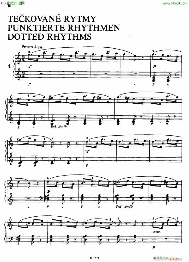 Hurnik piano etudes(钢琴谱)7