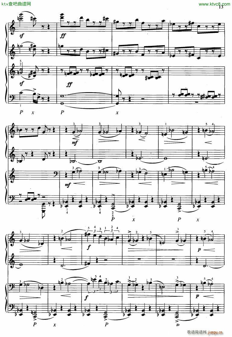 Hurnik innocenza for 4 hands(钢琴谱)12