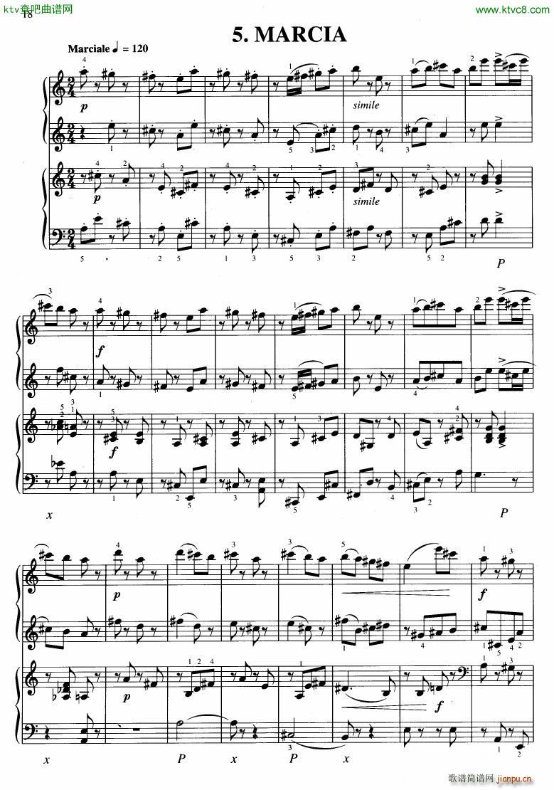 Hurnik innocenza for 4 hands(钢琴谱)17