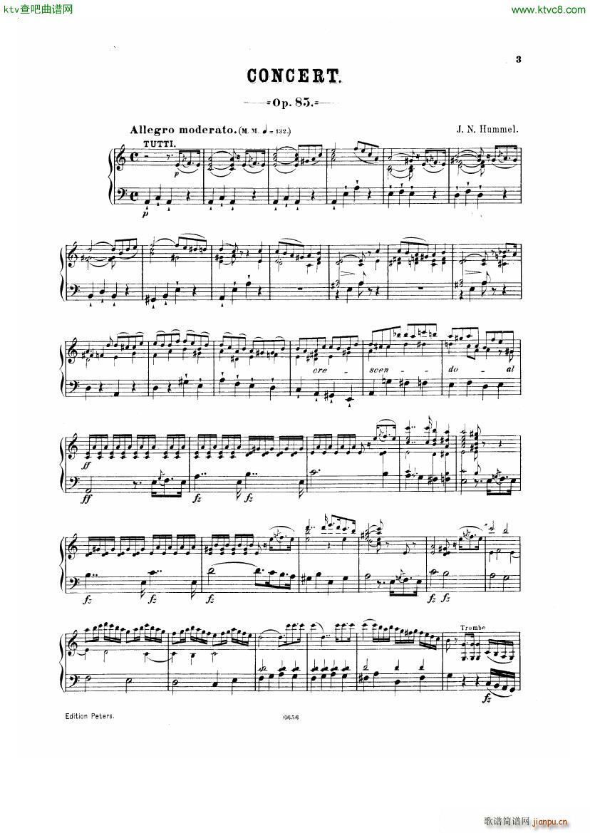 hummel op85 Klavierkonzert Nr1(钢琴谱)1