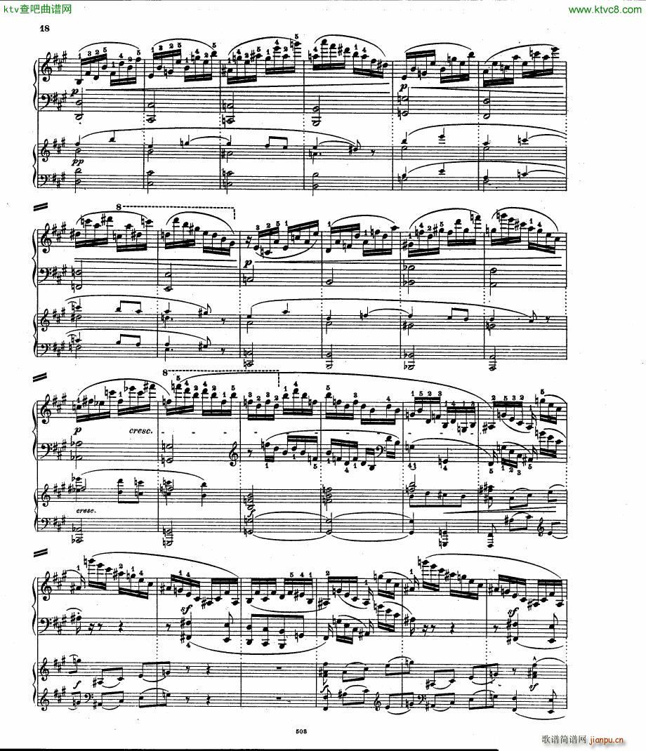 Hummel op 56 Rondo brillant pno orch(钢琴谱)17