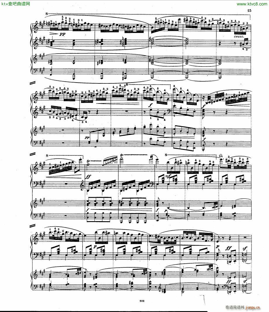 Hummel op 56 Rondo brillant pno orch(钢琴谱)14