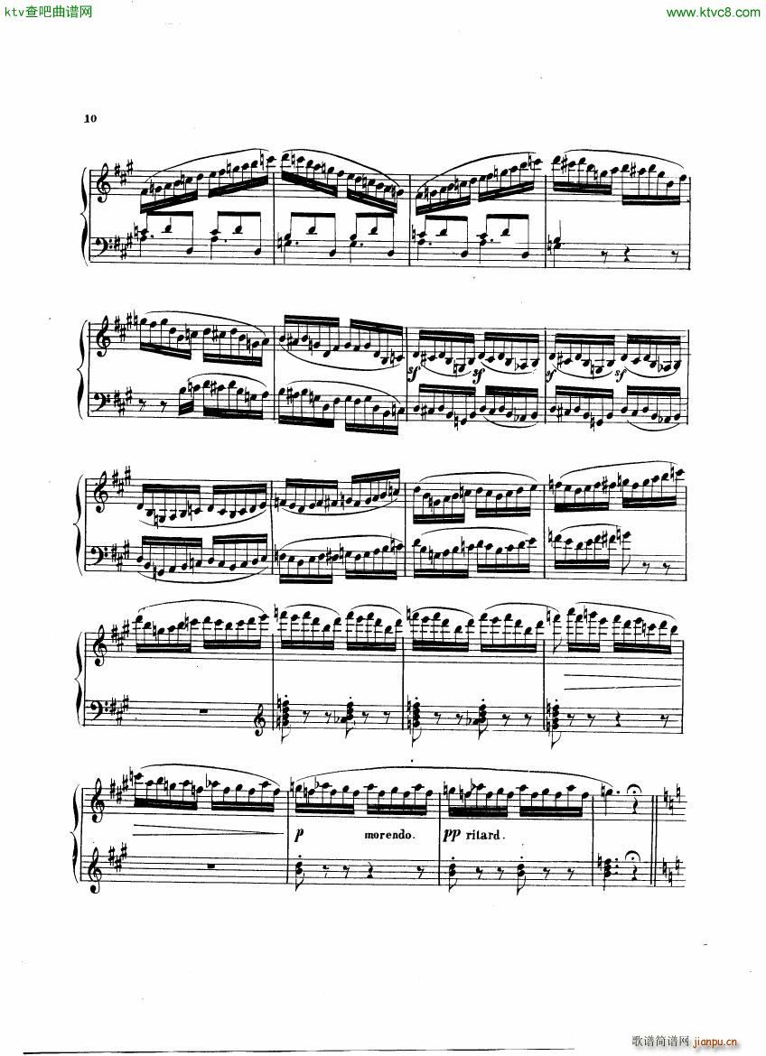 hummel 124 fantasy on mozart s figaro(钢琴谱)9