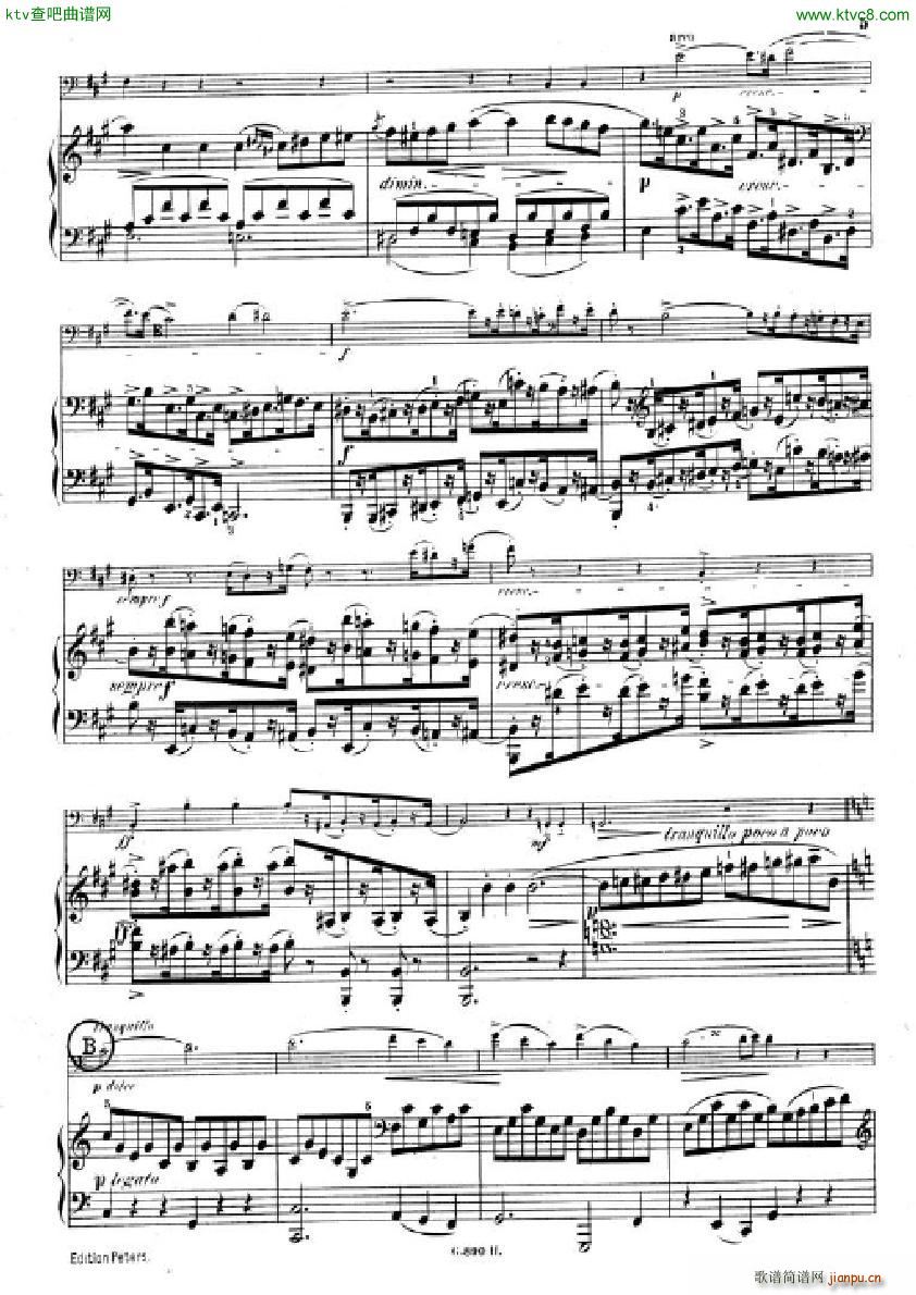 Hummel Sonata for cello and piano(钢琴谱)3