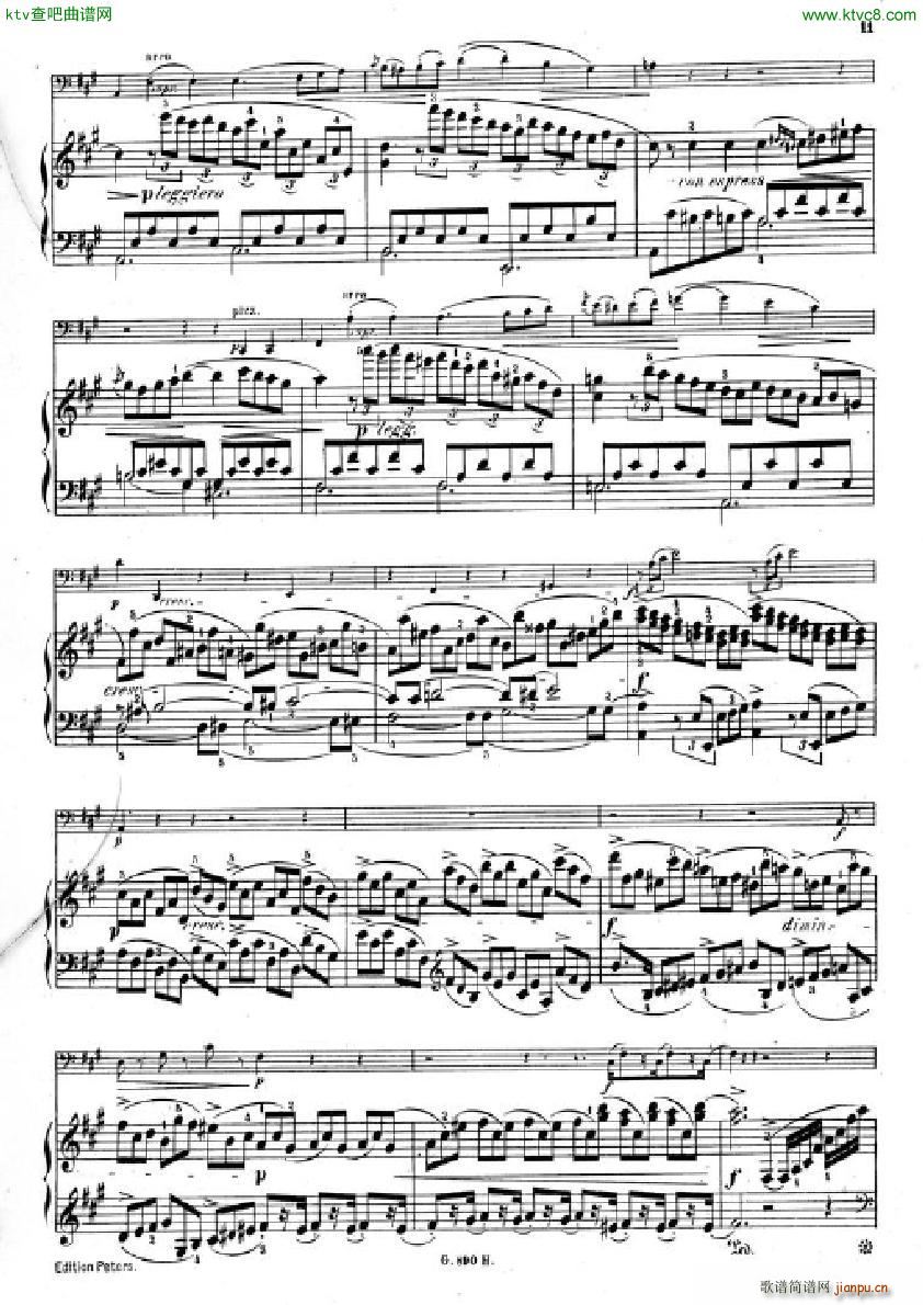 Hummel Sonata for cello and piano(钢琴谱)9