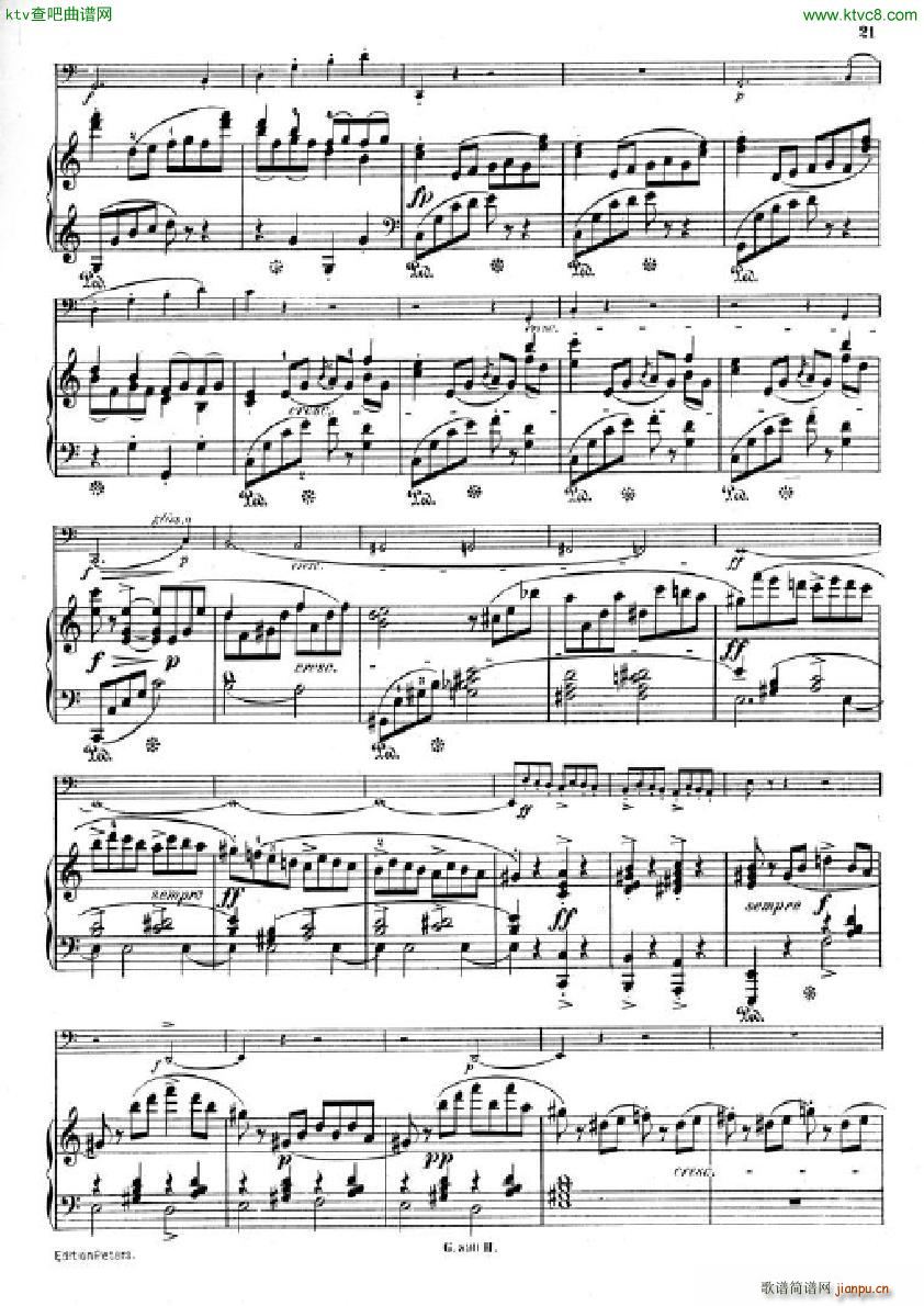 Hummel Sonata for cello and piano(钢琴谱)19