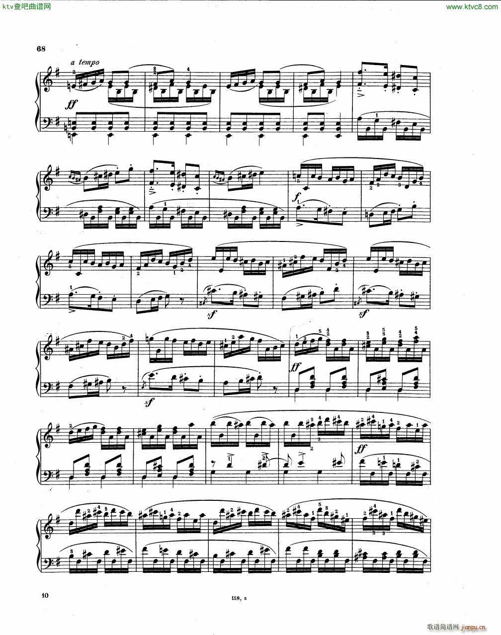 Hummel Bagatelles Op 107(钢琴谱)9