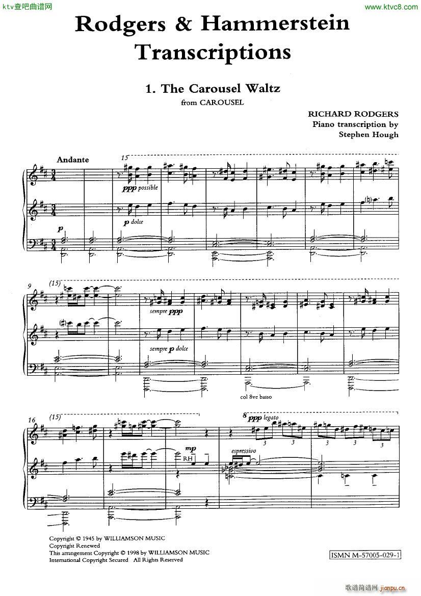 Hough 4 songs(钢琴谱)1