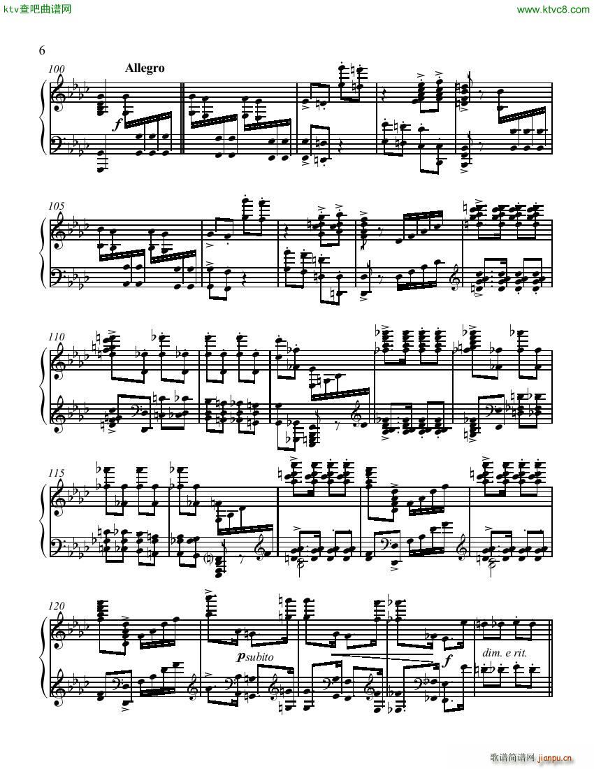 Sousa Horowitz The Stars Stripes Forever(钢琴谱)6