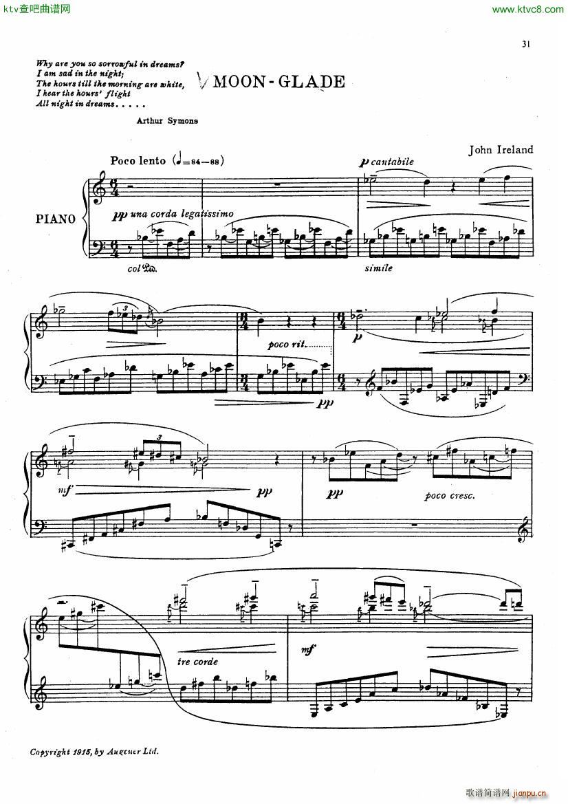Ireland Decorations 2 Moon Glade(钢琴谱)1