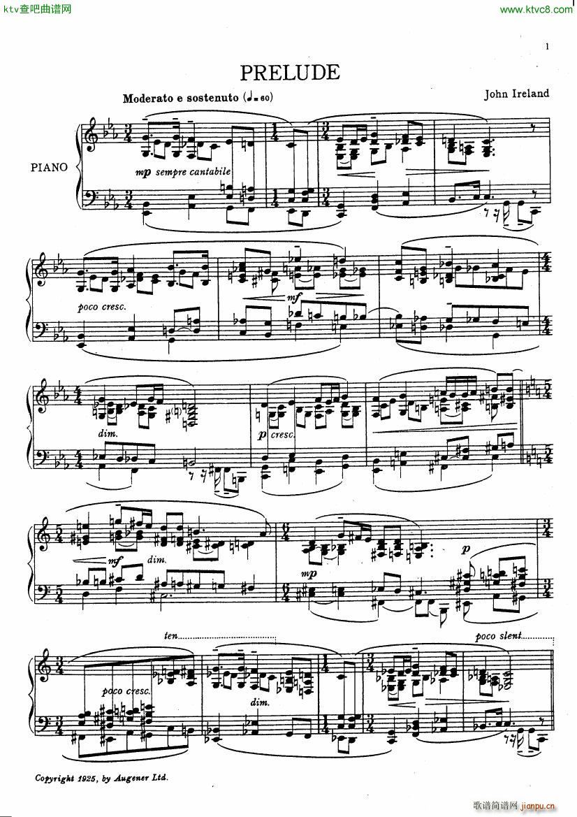 Ireland Prelude(钢琴谱)1