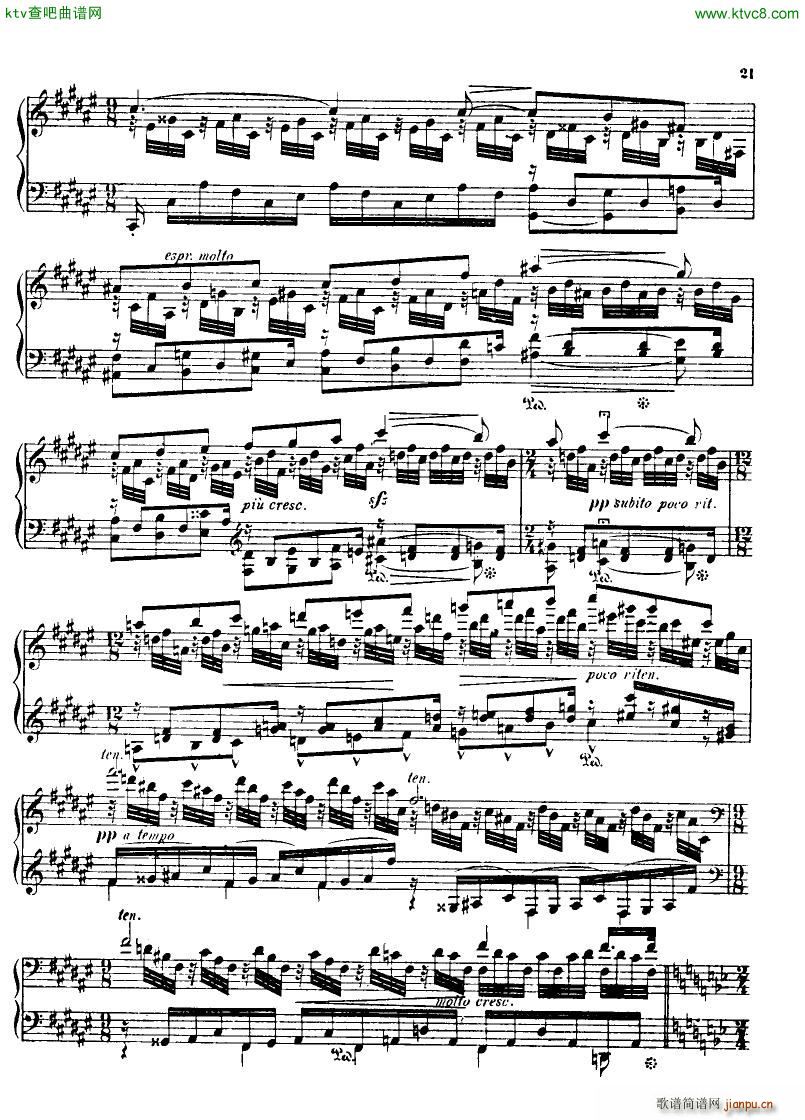 Indy Poeme des montagnes op15(钢琴谱)18