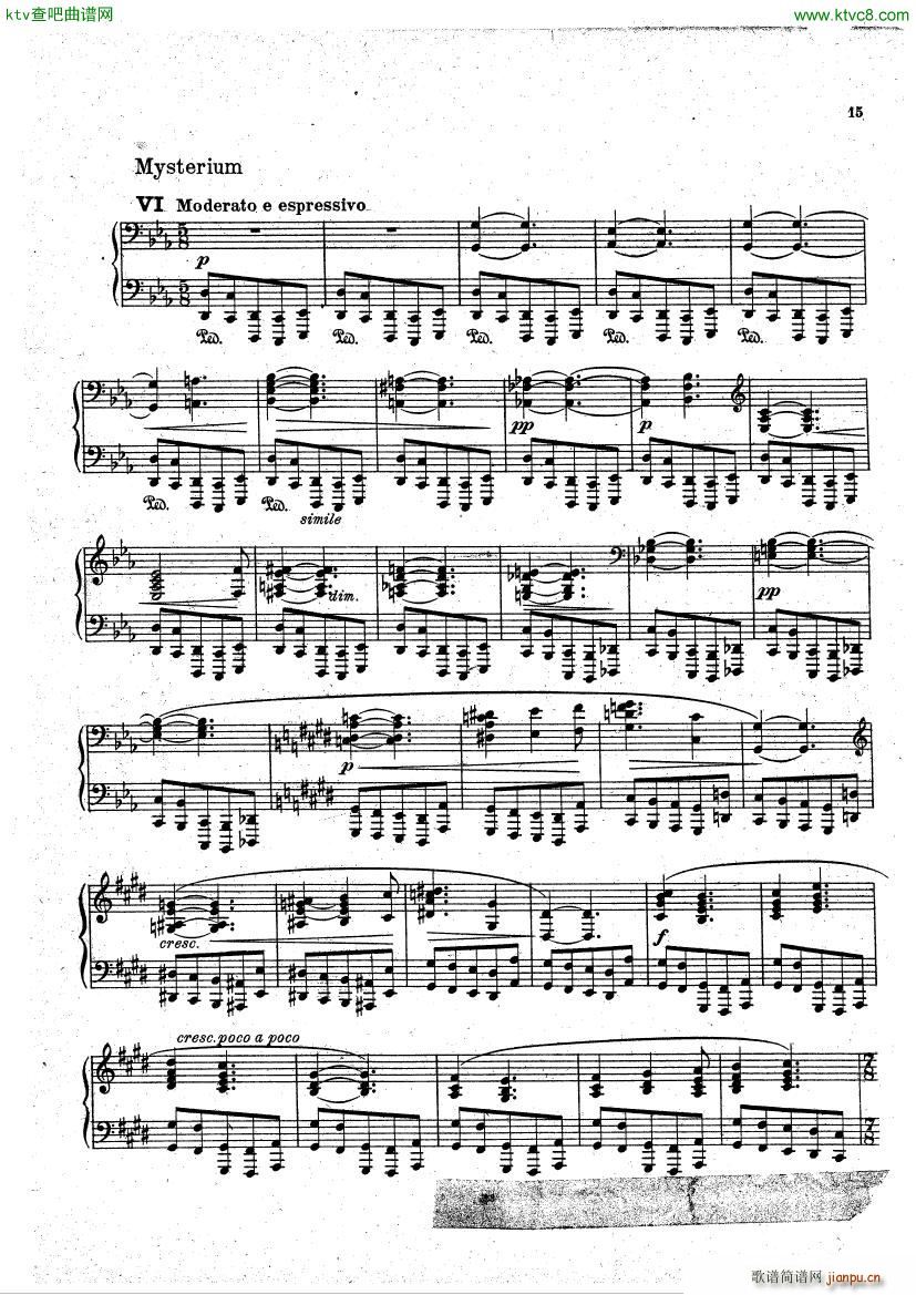 Hurum Op 17 Gotiske Billeder(钢琴谱)14