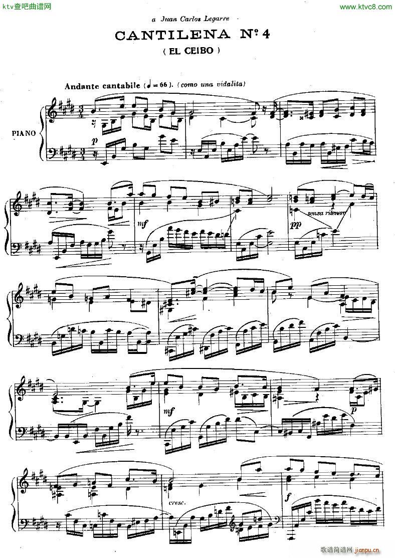 guastavino 10 cantilenas 04(钢琴谱)1