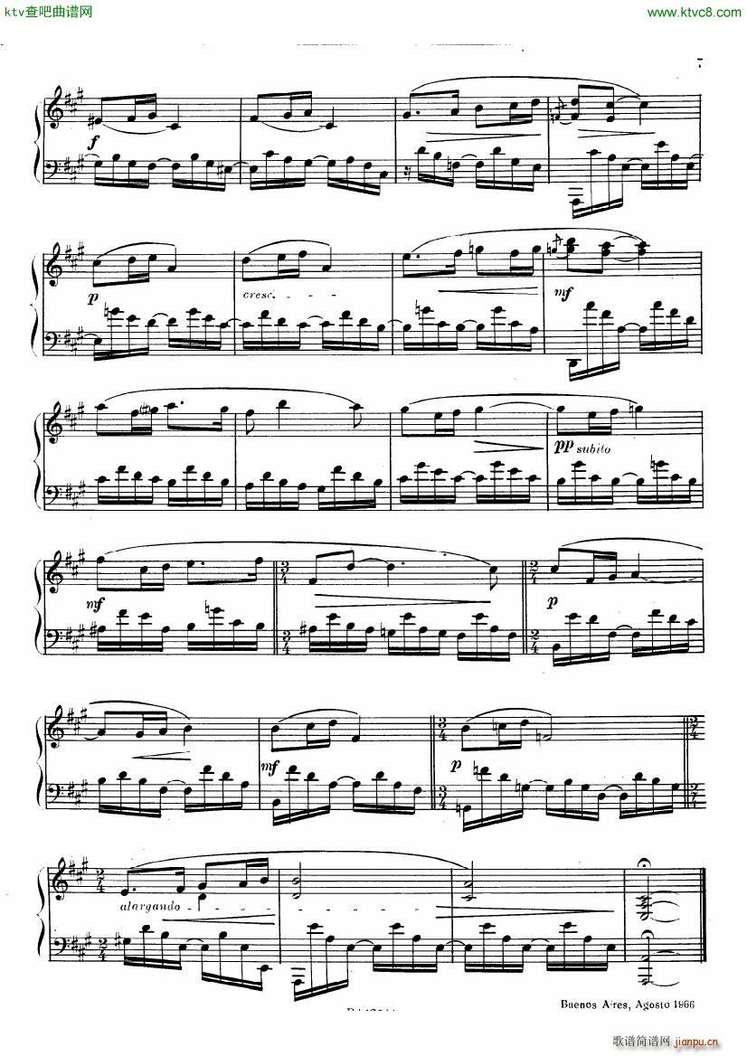 guastavino mis amigos(钢琴谱)7