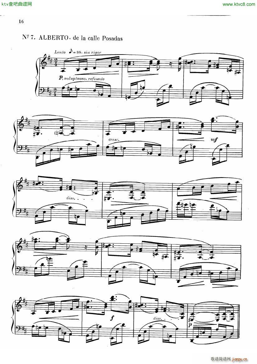 guastavino mis amigos(钢琴谱)16