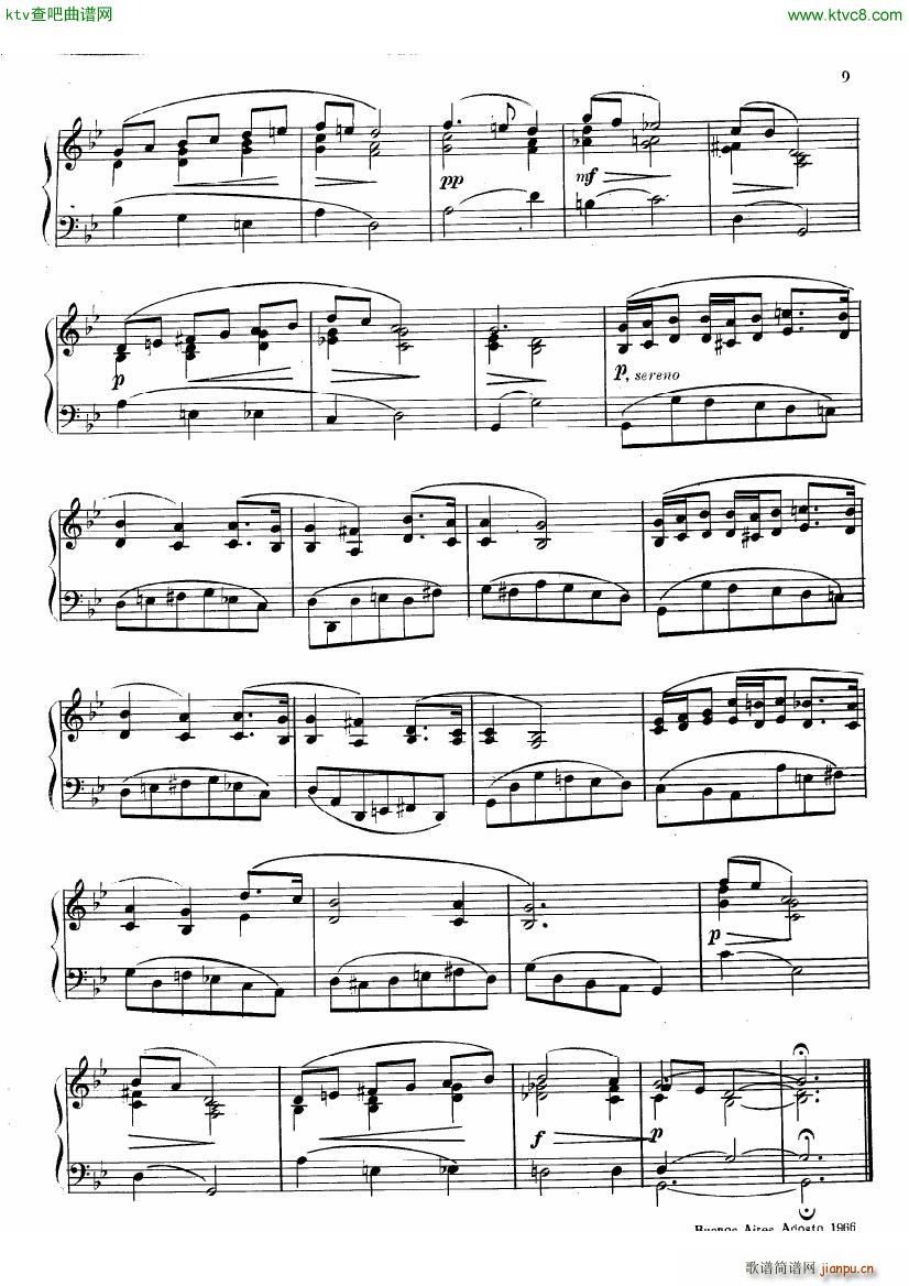 guastavino mis amigos(钢琴谱)9